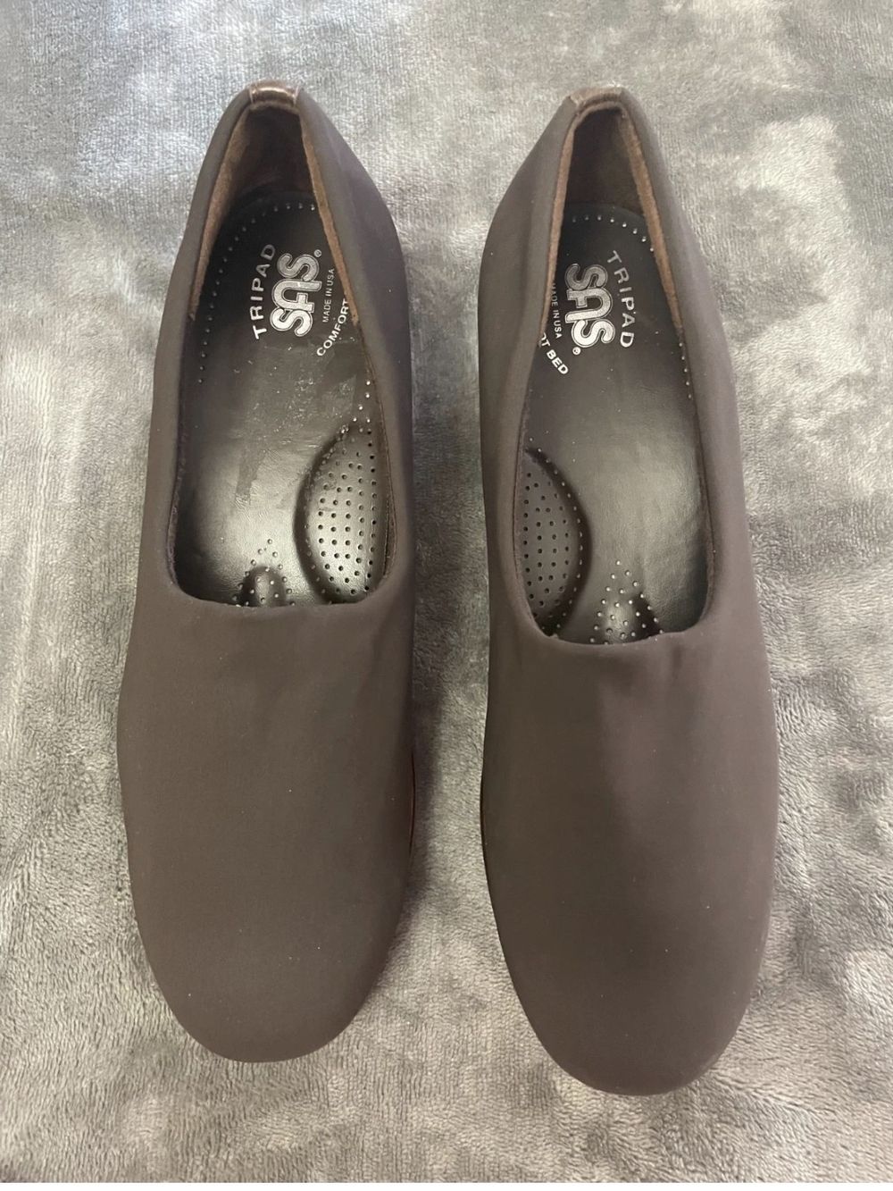 SAS Tripad Bliss Women’s 8 M Brown Slip-On Wedge Loafers – Made in USA
